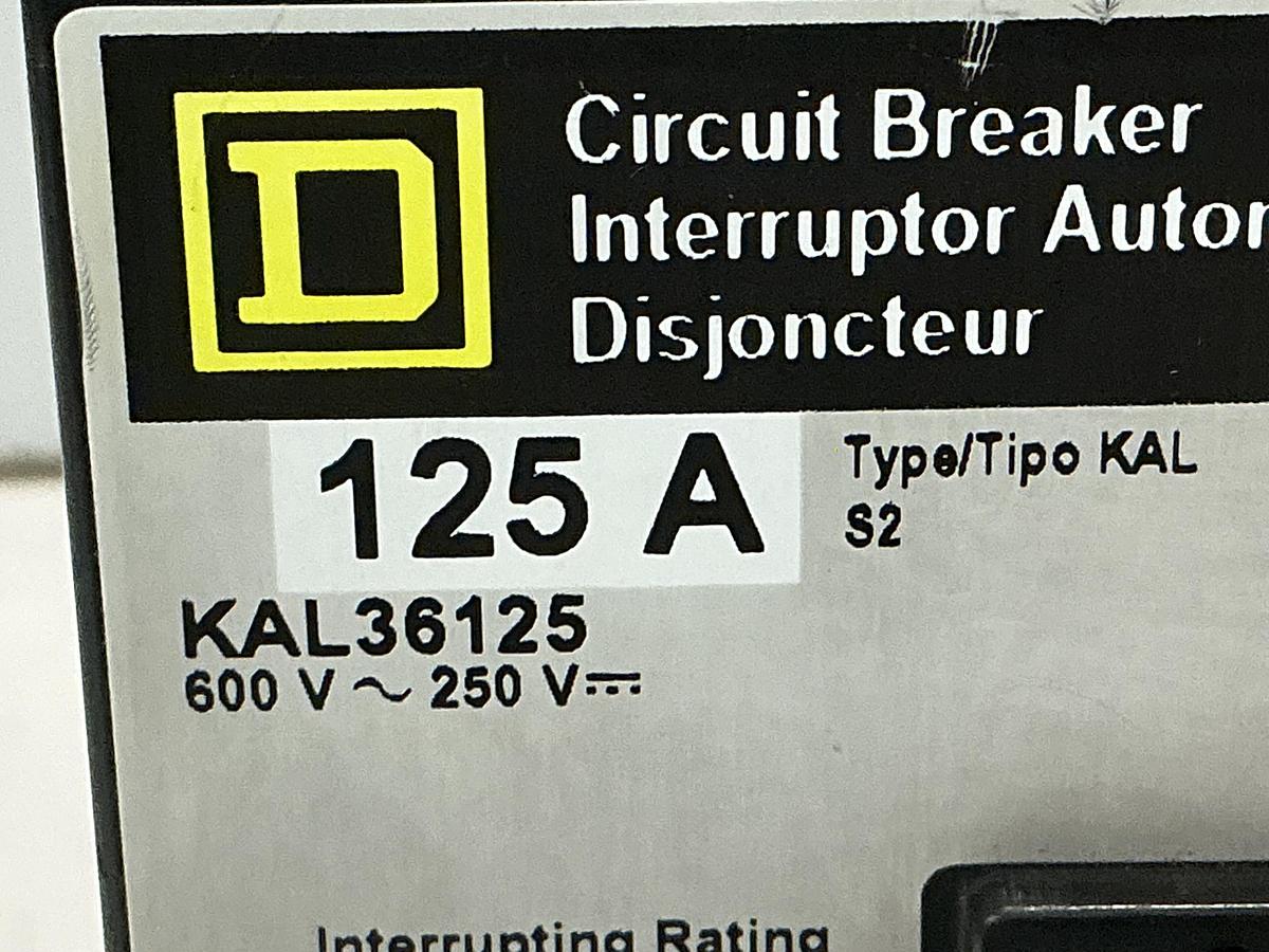 Used SQUARE D KAL36125