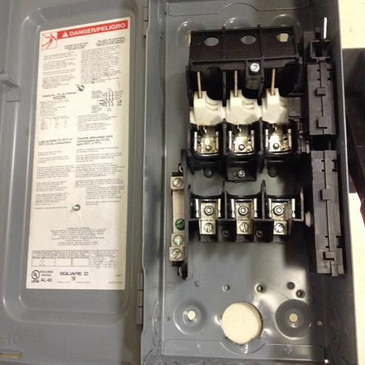 Used SQUARE D 60 Amp Safety Switch H322N #74688