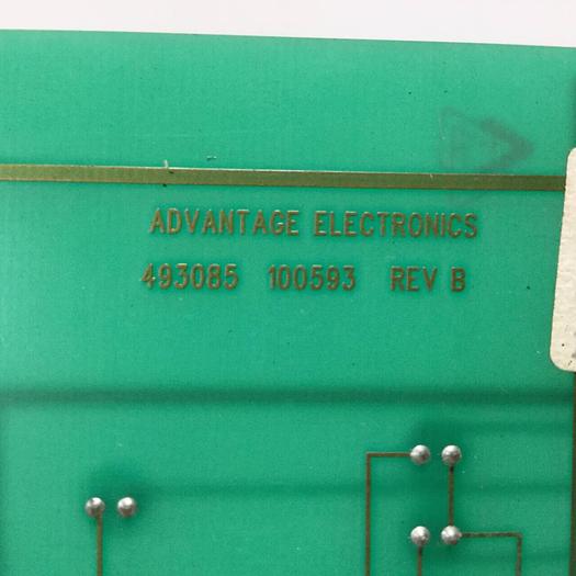 Used ADVANTAGE ELECTRONICS Display Panel Board 493085 100593 #96115
