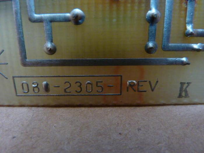 Used SCI Control Circuit Board 080-2305 REV K #27870