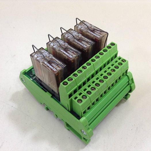 Used EUROTEK Four Channel Relay Breakout ET-MRZ04/24DC/2SC/N #81746