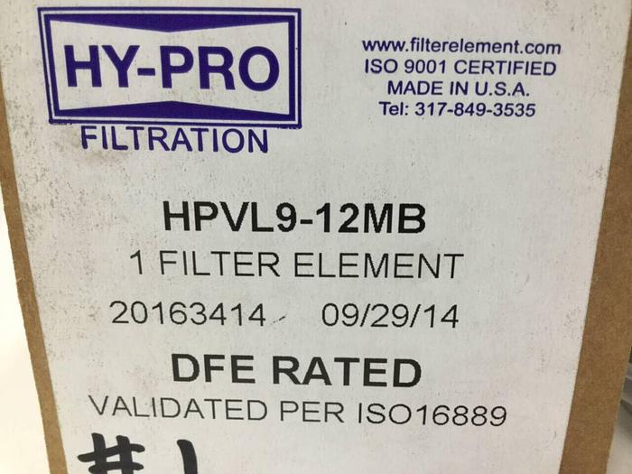 HY-PRO FILTRATION Hydraulic Filter HPVL9-12MB #98134