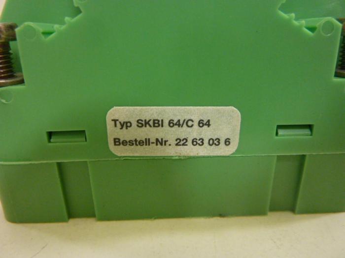 Used PHOENIX KLEMMEN Plug-In Card Block SKBI 64/C 64 #48206