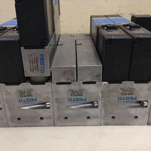 Used FESTO Control Block w/ Valves VIMP-03-B #71359