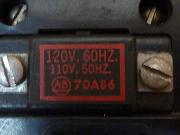 Used ALLEN BRADLEY Contactor 702-AOD93 SER K #35200