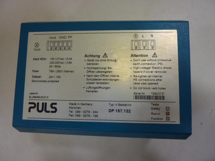 Used PULS Power Supply DP 157.132 #58694
