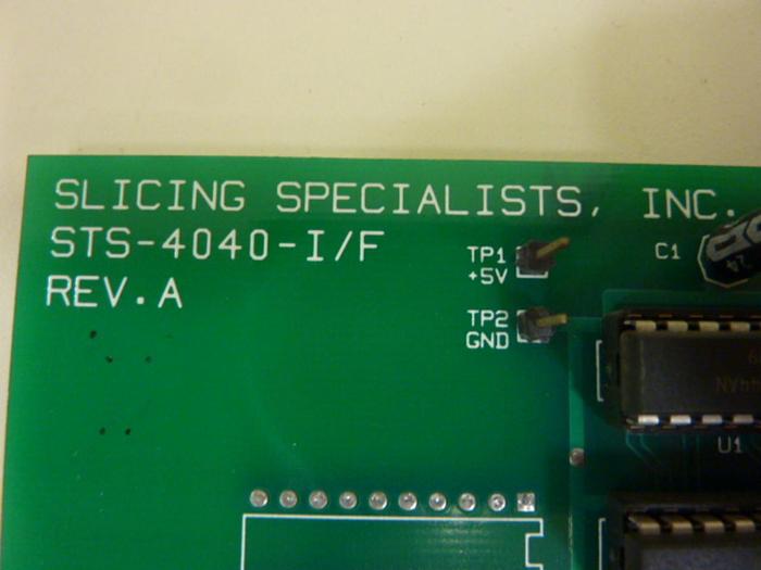 Used SLICING SPECIALIST Circuit Board STS-4040-I/F #47635