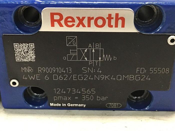 Used REXROTH Valve 4WE 6 D62/EG24N9K4QMBG24 #140430