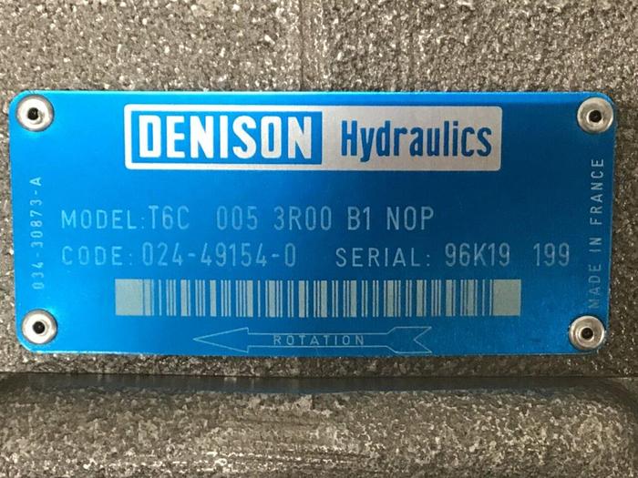 Used DENISON HYDRAULICS Hydraulic Pump T6C 005 3R00 B1 N0P B Used