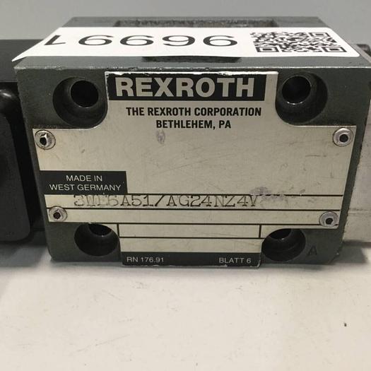 Used REXROTH Valve 3WE6A51AG24N24V #96991