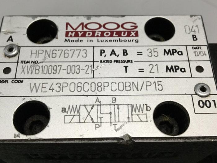 Used MOOG Valve WE43P06C08PCOBN/P15 #110026