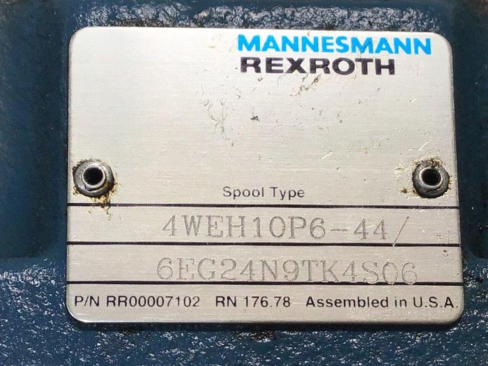 Used MANNESMANN REXROTH Valve 4WEH10P6-44/6EG24N9TK4S06 #126865