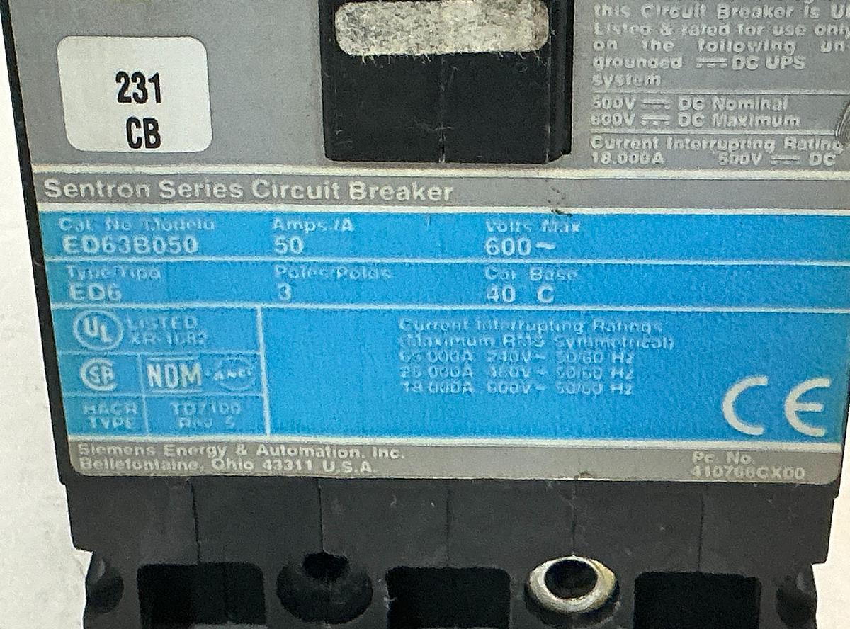 Used SIEMENS ED63B050