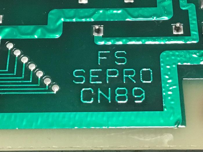 Used SEPRO ROBOTIQUE CN89 Control Board 07S0095104/A #136915