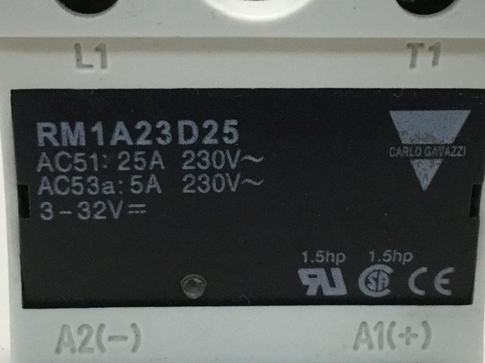 Used CARLO GAVAZZI Solid State Relay RM1A23D25 #109416