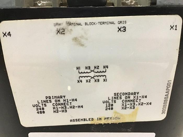 Used GENERAL ELECTRIC 2.00 kVA Transformer 9T58K2814 USED