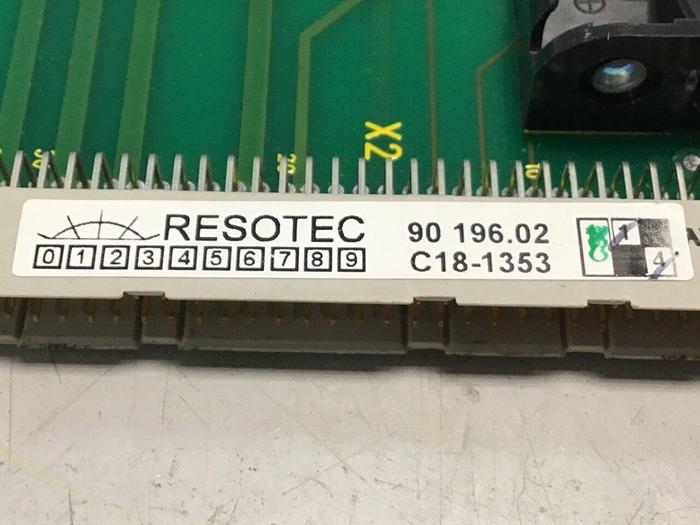 Used RESOTEC Circuit Control Board 90196.01 Used