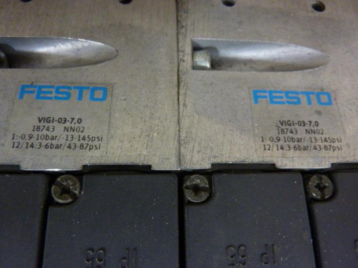 Used FESTO Control Block w/ Valves IFB8-03 #52805