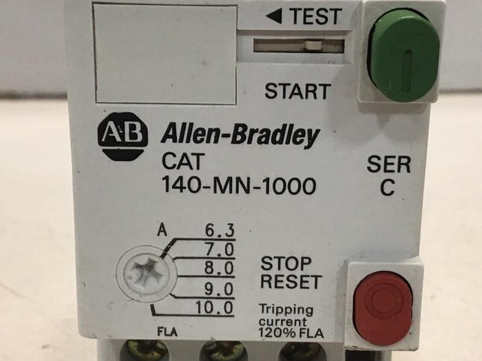 Used ALLEN BRADLEY Motor Starter 140-MN-1000 SER C #119885