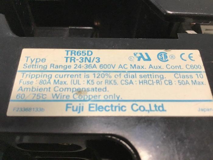 Used FUJI ELECTRIC Contactor SC-3N EXTENDED #112281