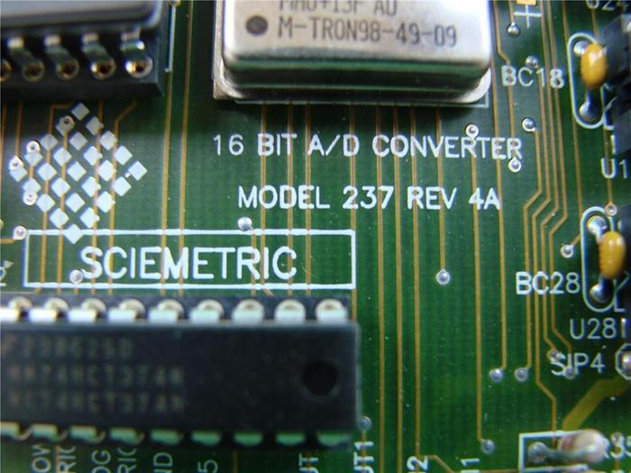 Used SCIEMETRIC INSTRUMENTS Circuit Board 237 REV 4A Used