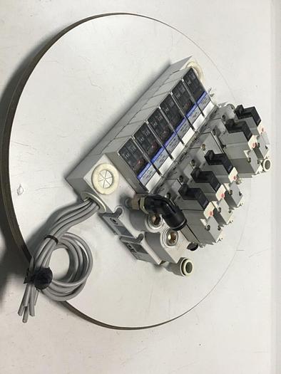 Used KOGANEI Manifold w/ Valves PBM6P-9W #120981