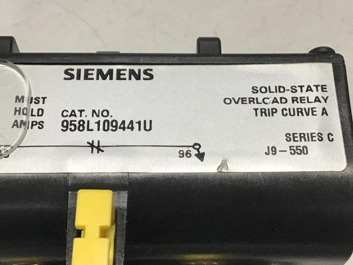 Used SIEMENS Relay 958L109441U #120070