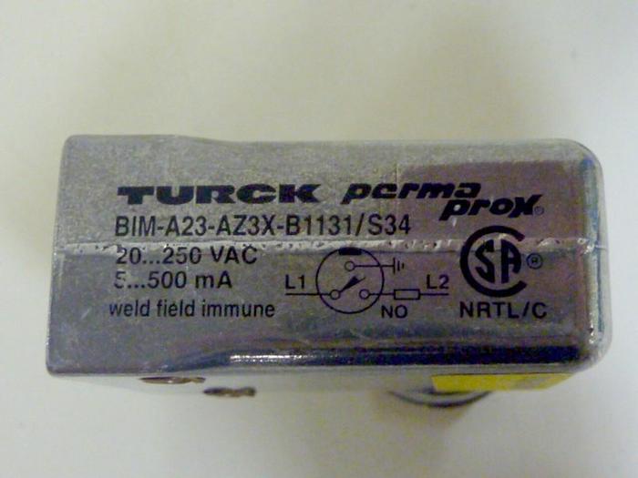 Used TURCK ELEKTRONIK Proximity Sensor BIM-A23-AZ3X-B1131/S34 #67381