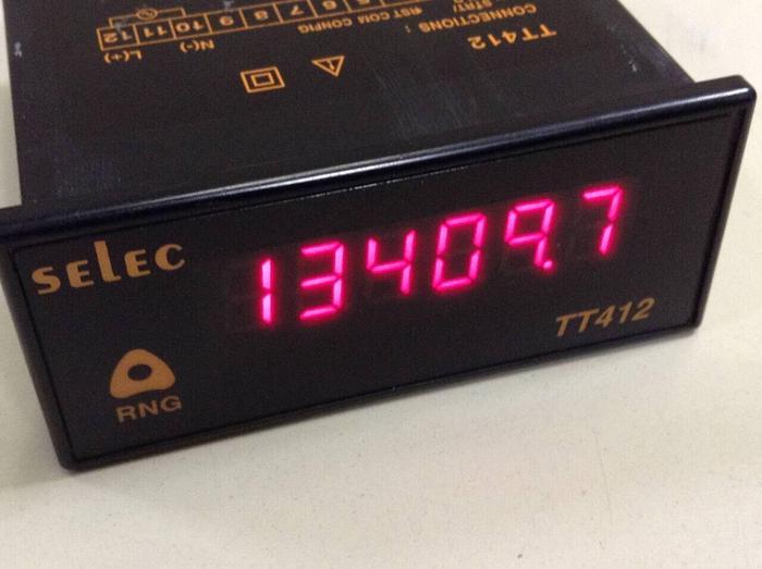 Used SELEC Totaliser Timer TT412 #86292