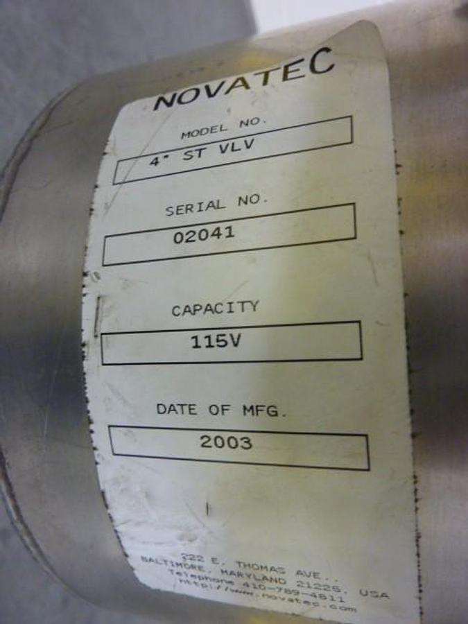 Used NOVATEC Station / Tee Valve 4IN ST VLV USED