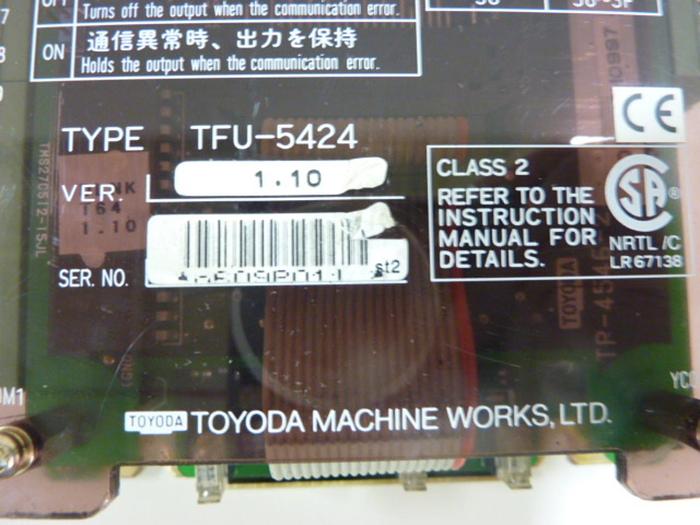 Used TOYODA Terminal Card TFU-5424 #45647