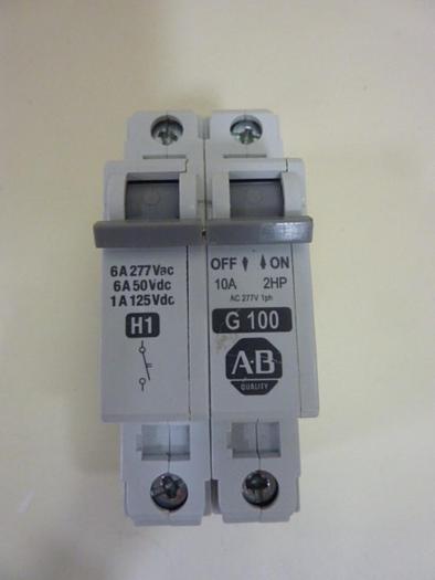 Used ALLEN BRADLEY 10 Amp Circuit Breaker 1492-CB1/G100 SER C #64487