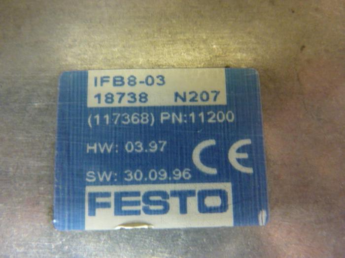 Used FESTO Control Block w/ Valves IFB8-03 #52694