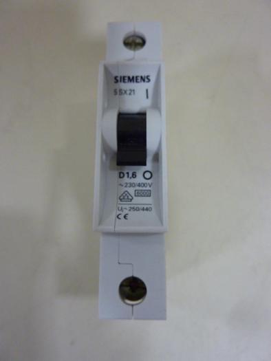 Used SIEMENS 1 Amp Circuit Breaker 5SX21D16 #52196