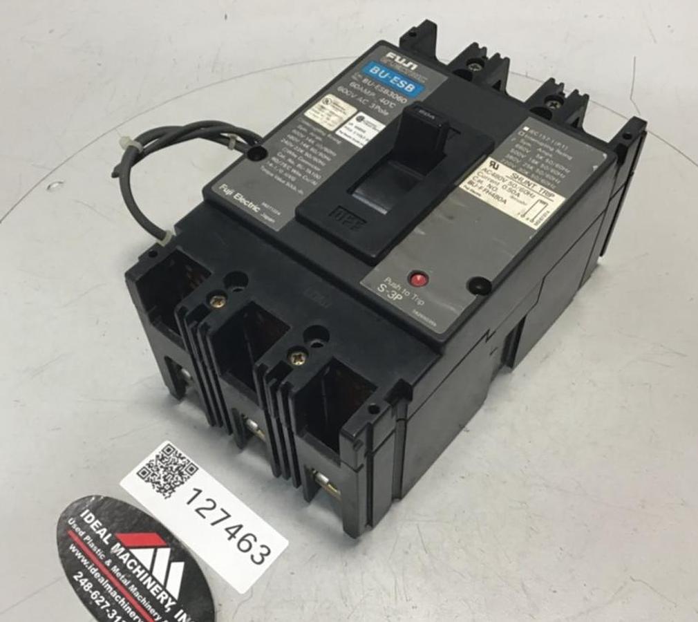 Used FUJI ELECTRIC 60 Amp Circuit Breaker BU-ESB3060 USED