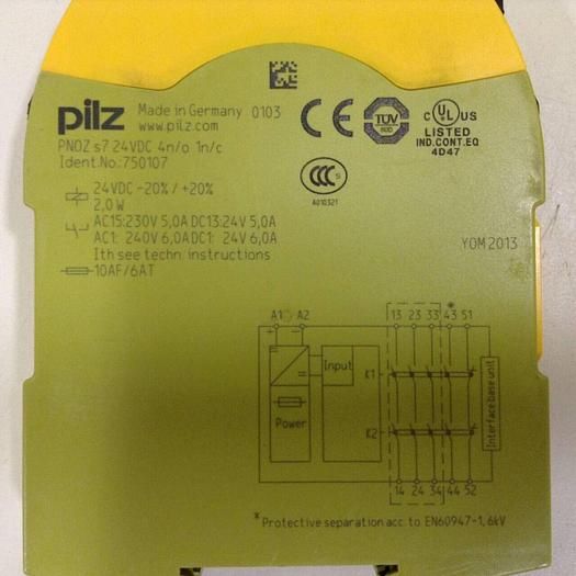 Used PILZ Safety Relay PNOZS724VDC4N/O1N/C #70247