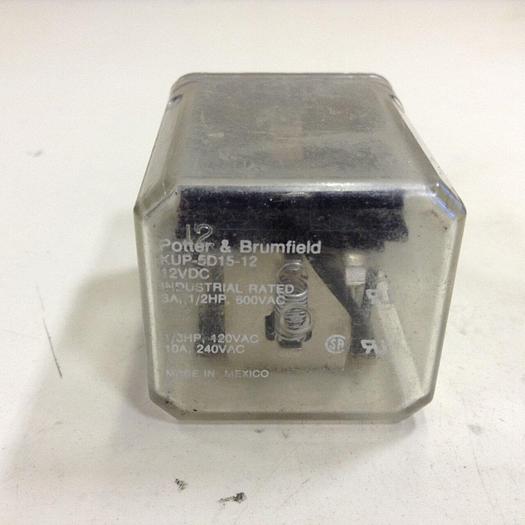 Used POTTER & BRUMFIELD Relay KUP-5D15-12 #76412