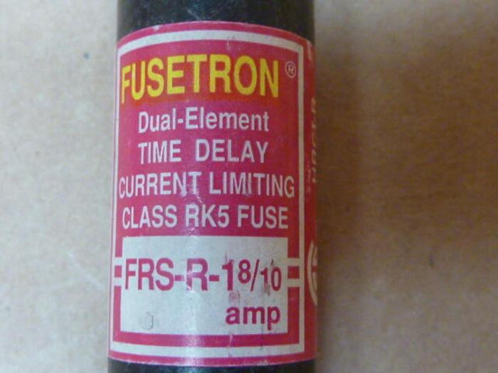 Used FUSETRON 1 8/10 Amp Fuse FRS-R-1-8/10 #36400