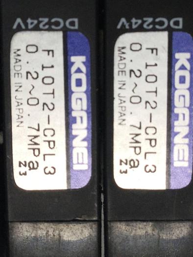 Used KOGANEI Manifold w/ Valves F10M10AJ #104799