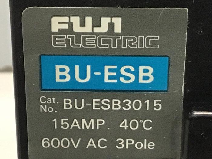 Used FUJI ELECTRIC 15 Amp Circuit Breaker BU-ESB3015 #119739