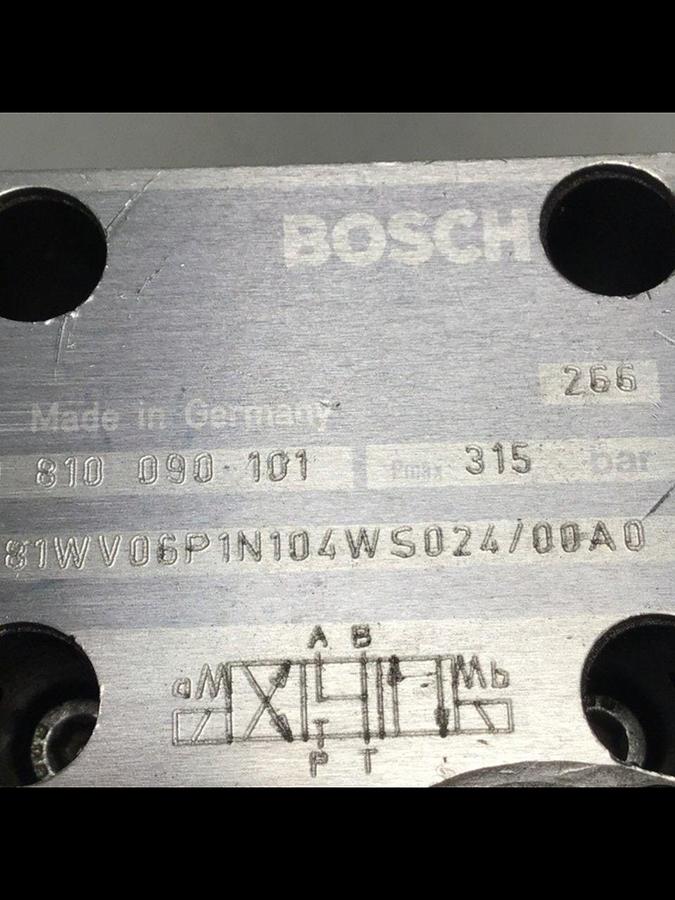 Used BOSCH Valve 081WV06P1N104WS024/00A0 #120480