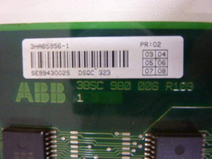 Used ABB Memory Board DSQC 323 3HAB5956-1 #48700