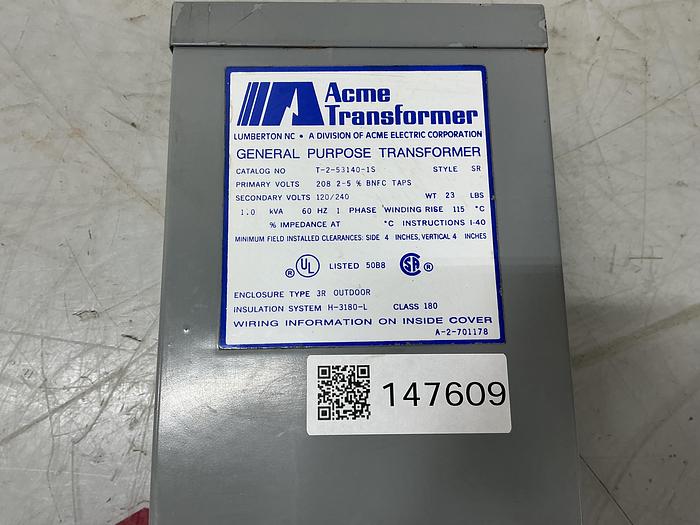 Used ACME T-2-53140-1S