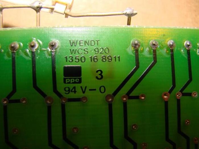 Used WENDT Circuit Board WCS-920 #21801