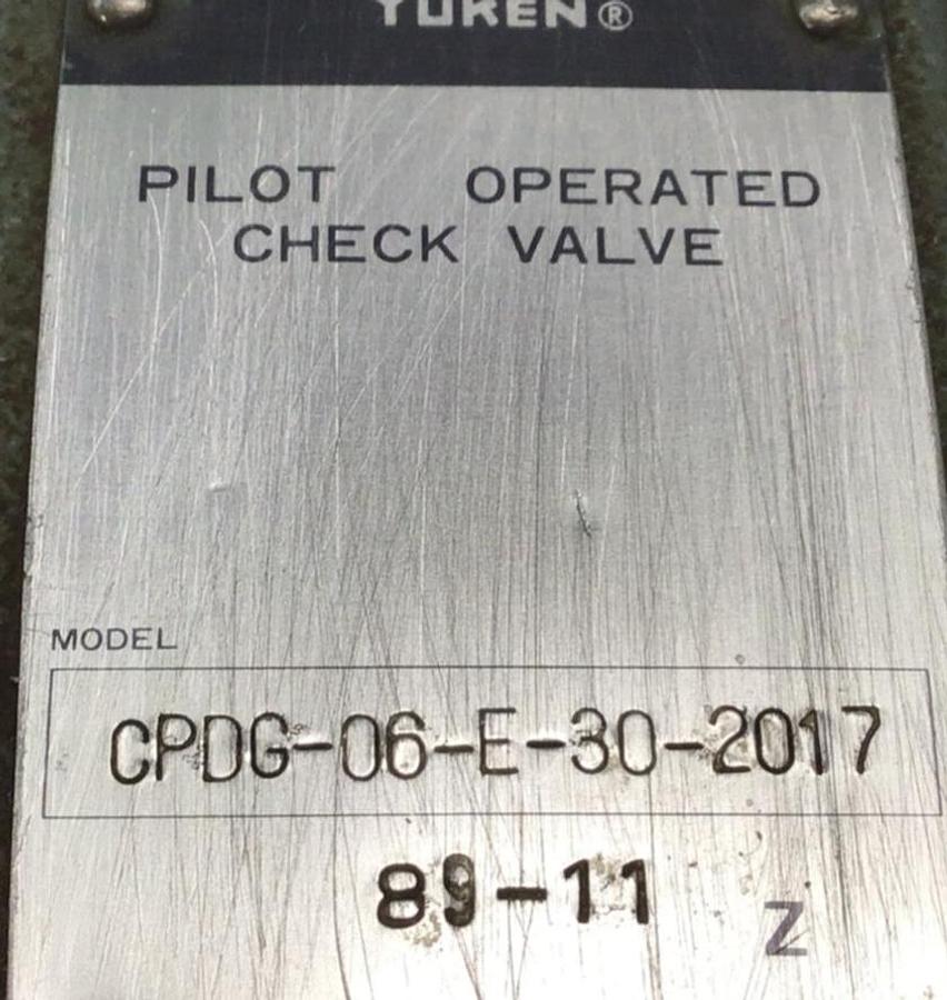 Used YUKEN Valve CPDG-06-E-30-2017 USED