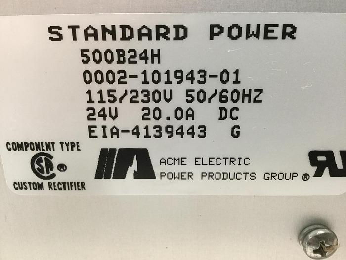 Used ACME ELECTRIC Power Supply 500B24H Used