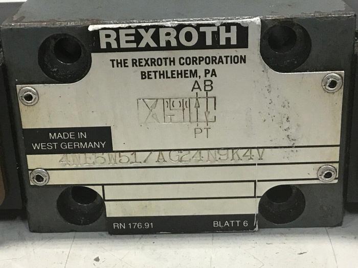 Used REXROTH Valve 4WE6E51/AG24N9K4V Used