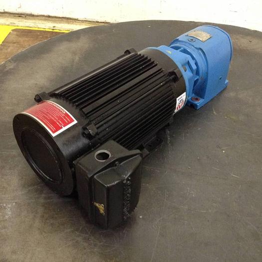 Used POWERTEC 1.5 HP Servo Motor w/ Gearbox L14CMA1100100000 Used