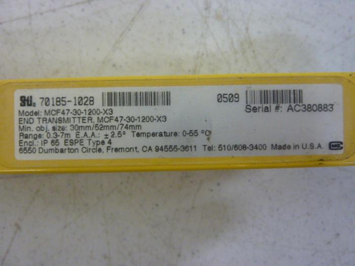 Used STI Light Curtain End Transmitter MCF47-30-1200-X3 Used