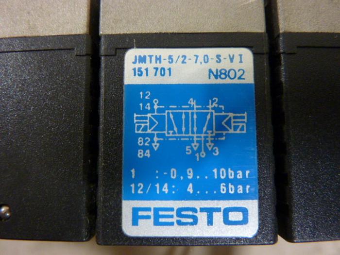 Used FESTO Control Block w/ Valves IFB8-03 #52810